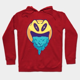 Vomiting Emoticons Angry Mode Hoodie